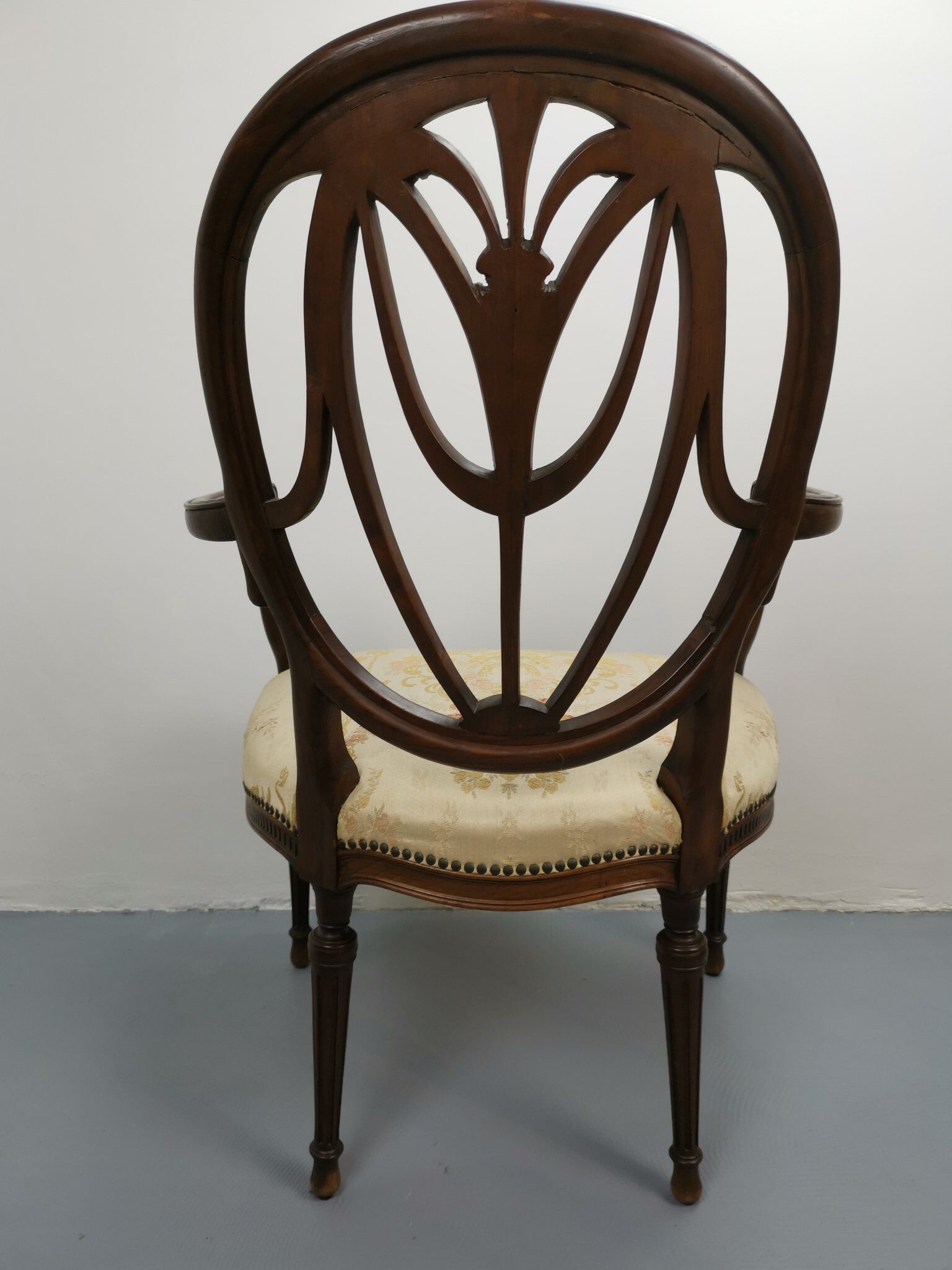 George III Mahogany armchair attributed to William and John Linnell circa 1775
