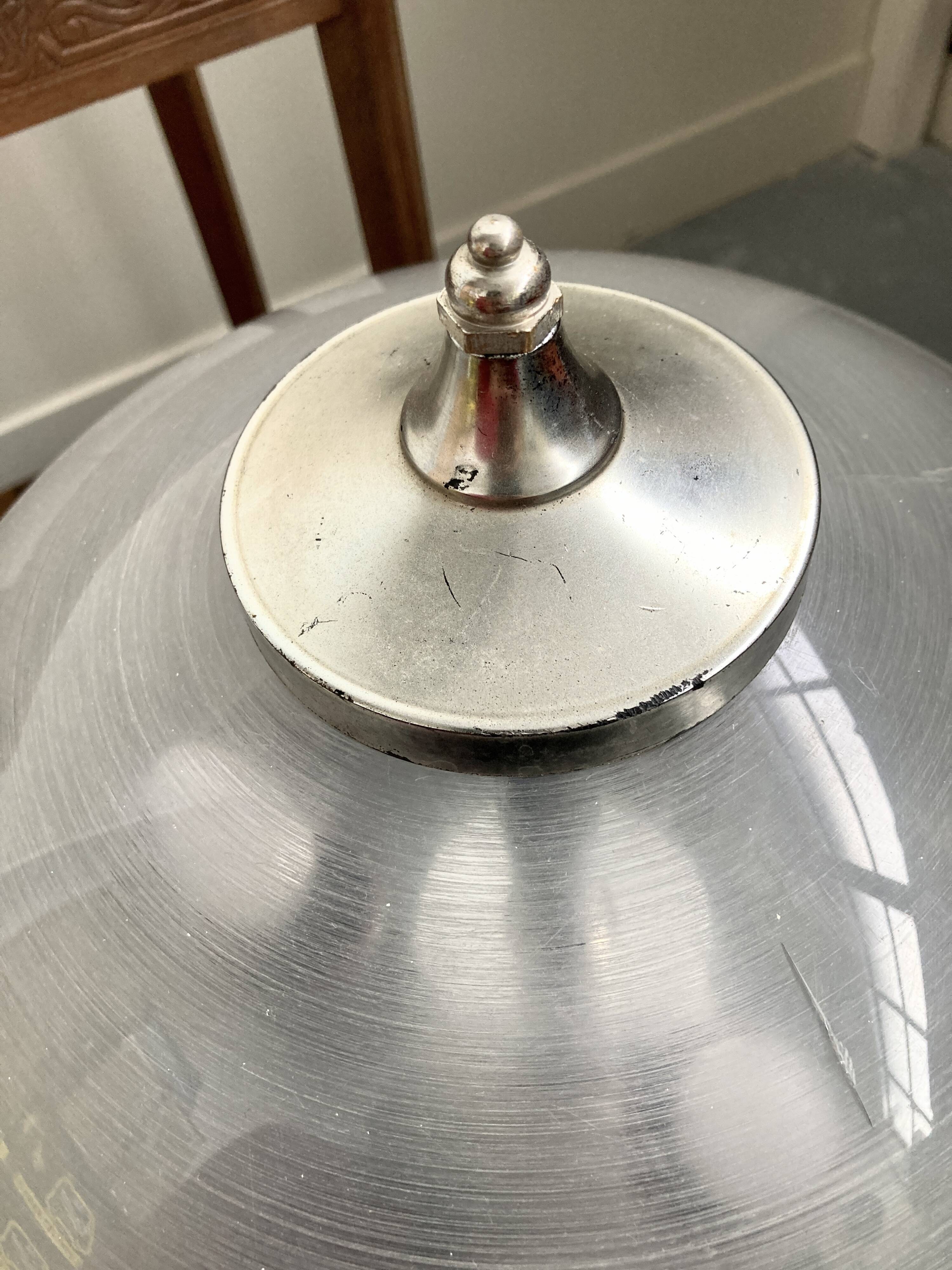 Vintage Marblarte Lamp Turned Marble Base – Chrome Dome