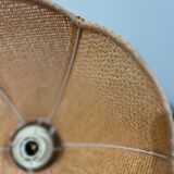 Vintage raffia pendant light