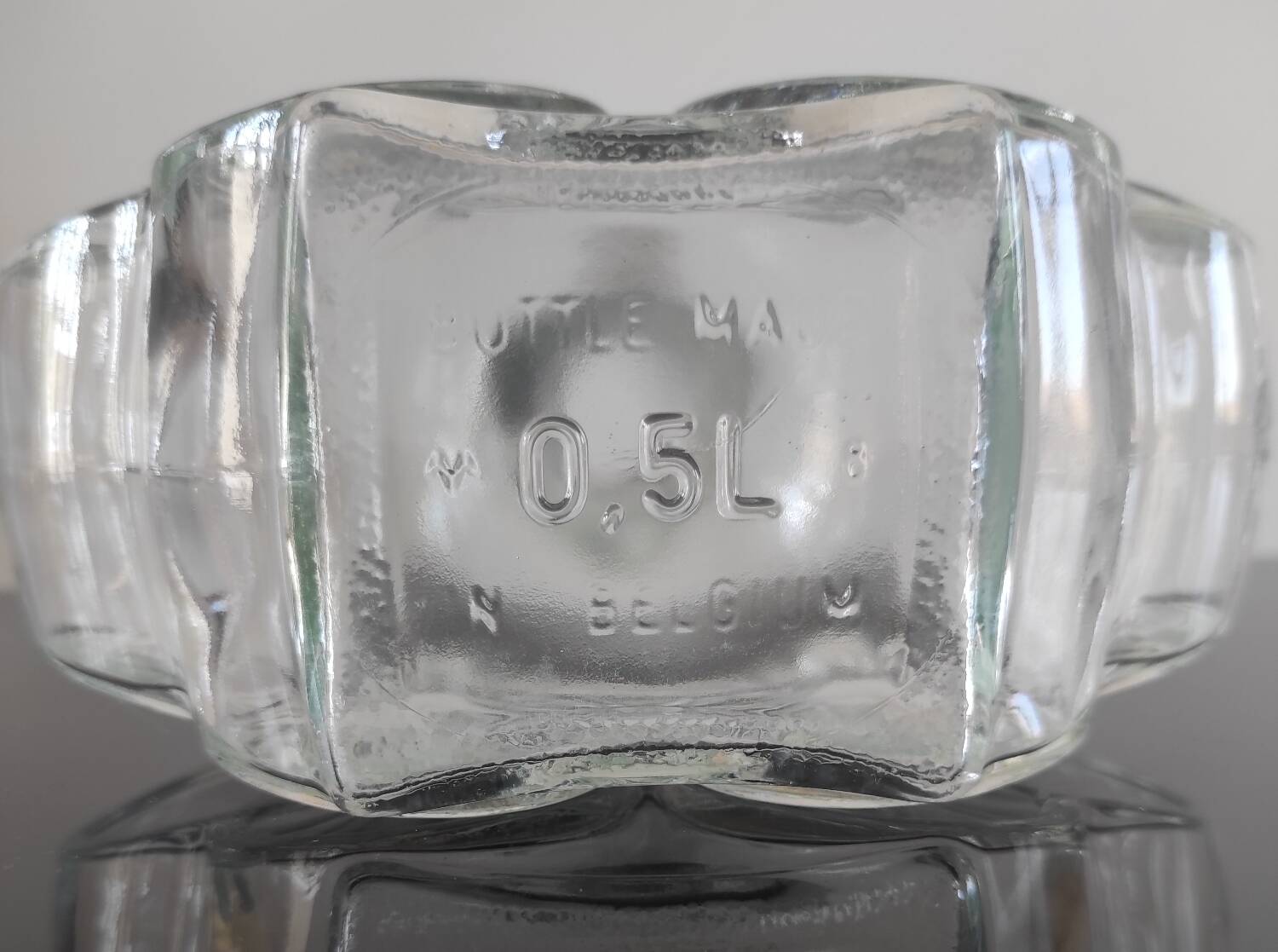 Vintage "Olympic Games" Glass Bottle / Carafe