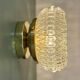 Vintage glass moulded globe wall or ceiling light (PLAFF1)