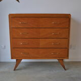 Chest of drawers vintage feet compass 1970