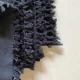 Set of 4 1960 Riviera towels in canvas with knotted fringes
