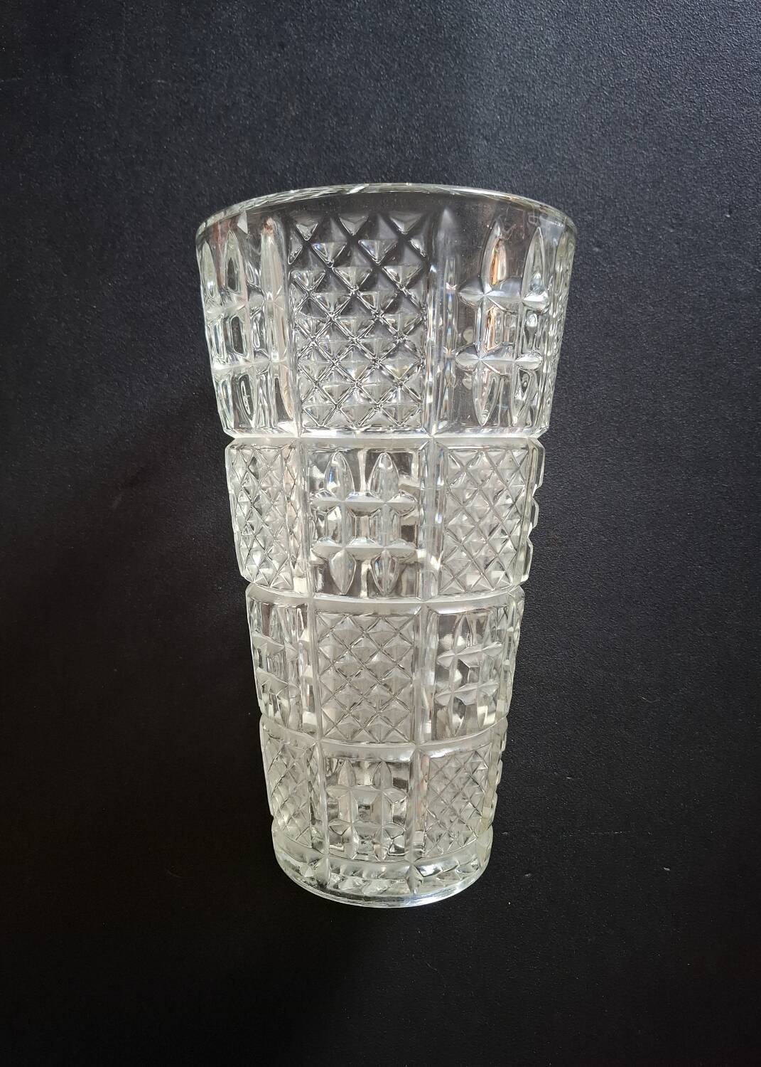 Vintage crystal large vase