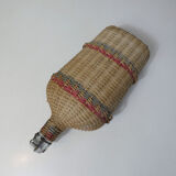 Ancient pilgrim's gourd in rattan lourdes