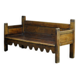 Antique walnut bench, Southern France / Northern Spain, 17th–18th century