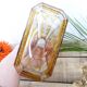 Engraved and cut crystal decanter