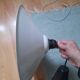 Lampe suspension métal indus