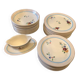 34-piece service, Longchamp Bagatelle model, made and painted by hand