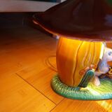 Ceramic lamp children's room, hare and tortoise