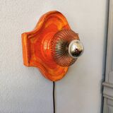 Vintage ceramic orange grease lava apply 70s