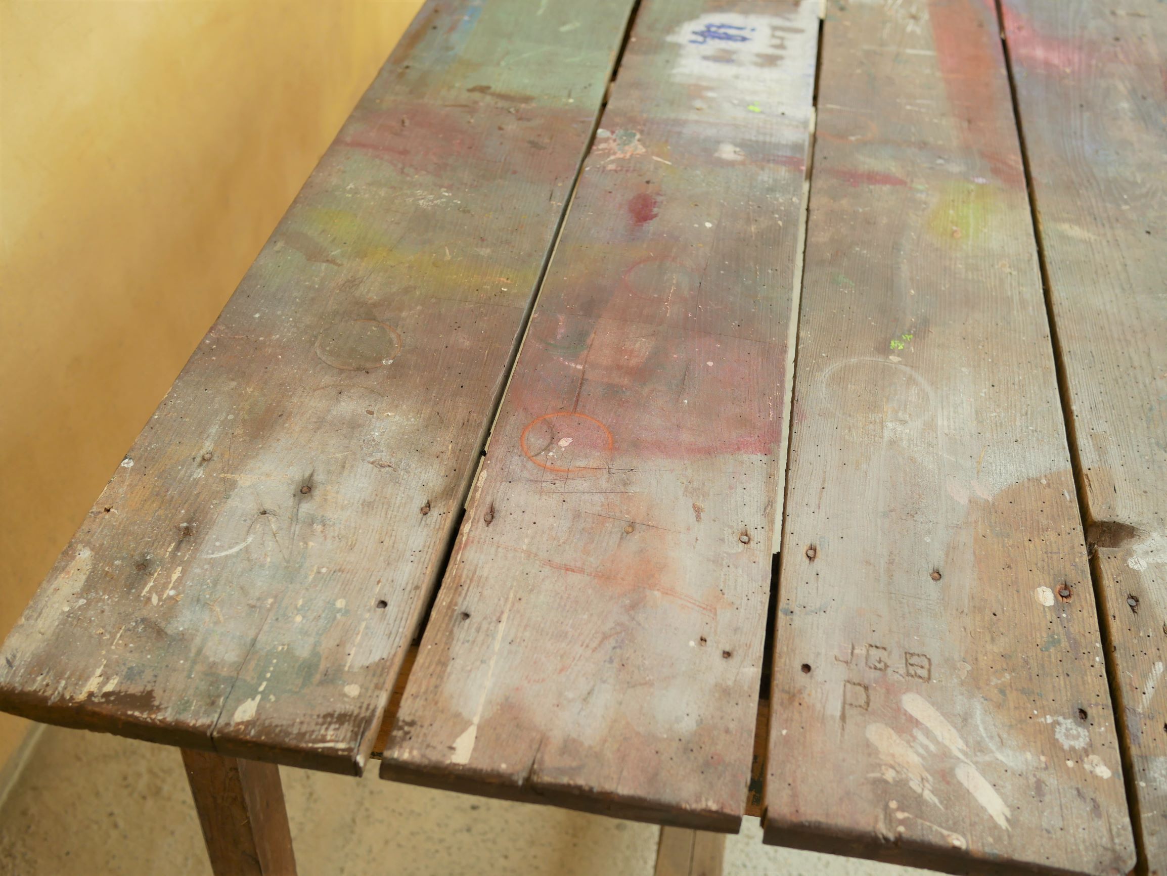 Wooden farm dining table