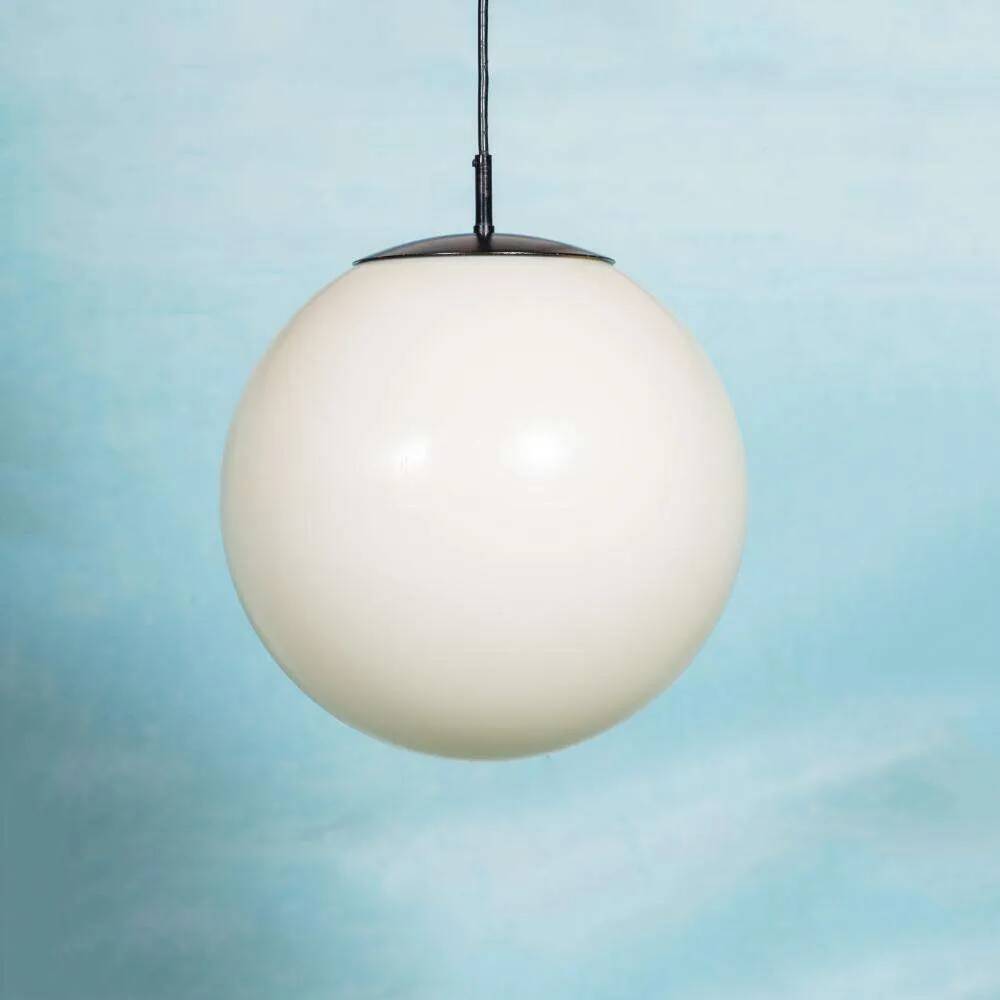 Grande lampe boule XL espace, suspension globe minimaliste Raak années 70