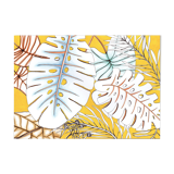 Illustration monstera jaune