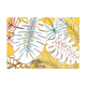 Yellow monstera illustration