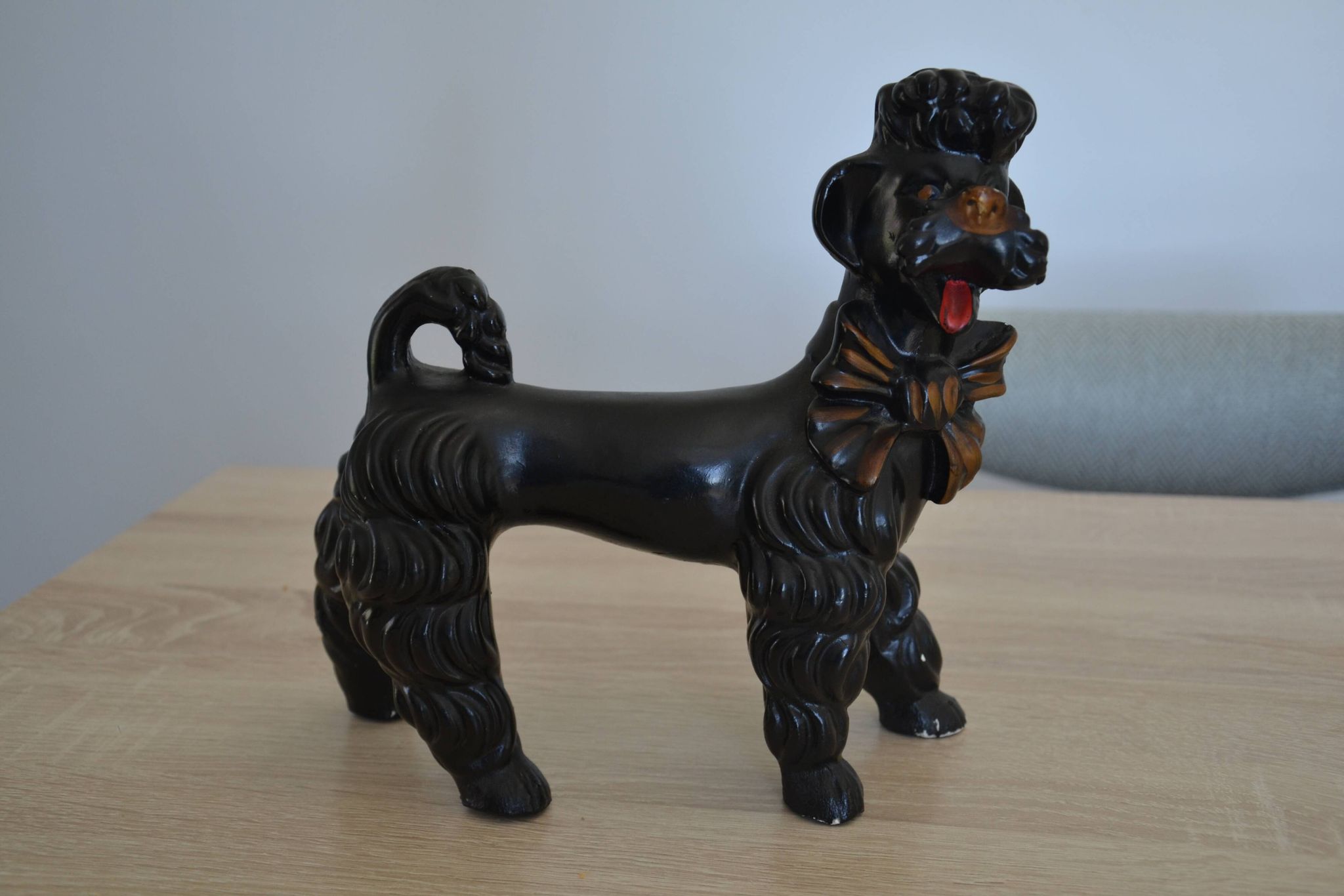 vintage ceramic poodle animal