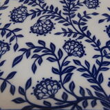 Blue and white earthenware vacuum-pocket