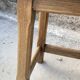 Set of 4 antique wooden farm stools