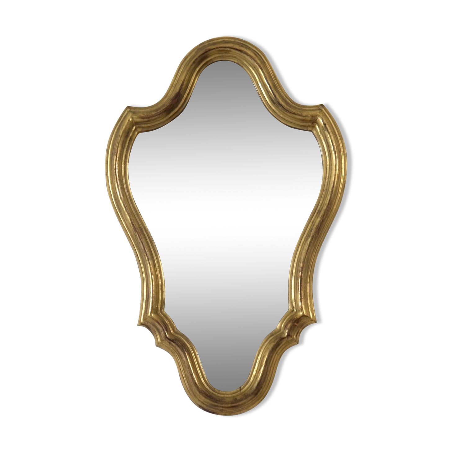 Mirror gilded wood 43 x 28 cm