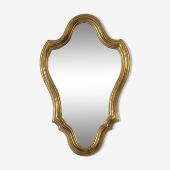 Miroir bois doré 43 x 28 cm
