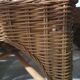Banquette rotin 2 places vintage