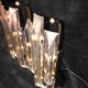 Pair of crystal lamps Venini 1980