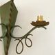 2 vintage wrought iron sconces 50s