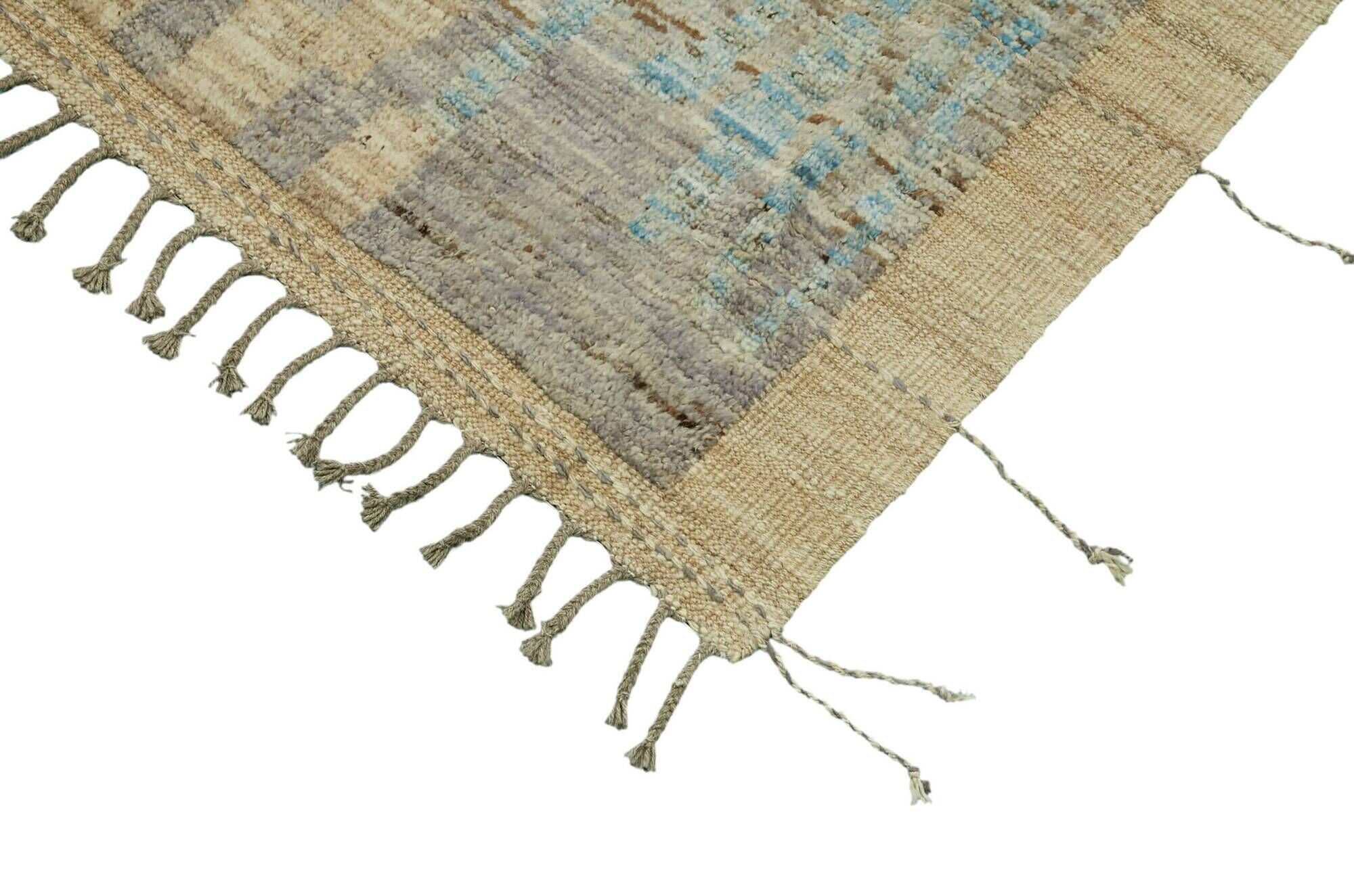 Handmade Tribal Decorative 287 cm x 364 cm Blue Wool Carpet