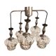 Mid-century modern cascade chandelier veb narva leuchten, germany, 1970s.