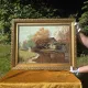 Vintage Autumn Landscape Oil Painting