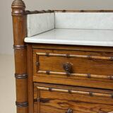 Faux bamboo chest of drawers 1900