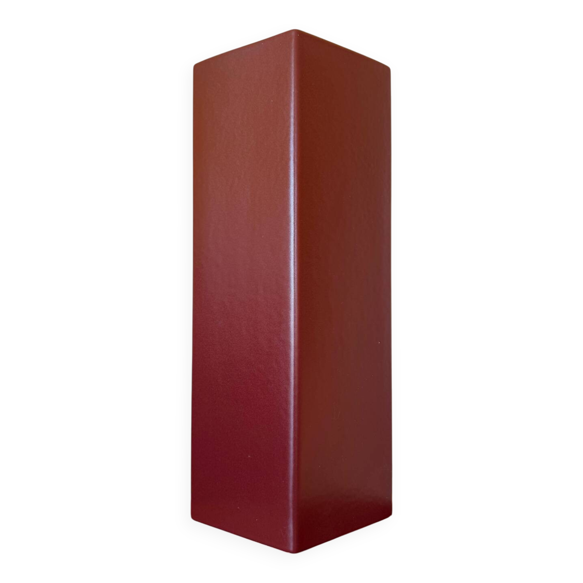 Charolles earthenware quadrilateral design vase