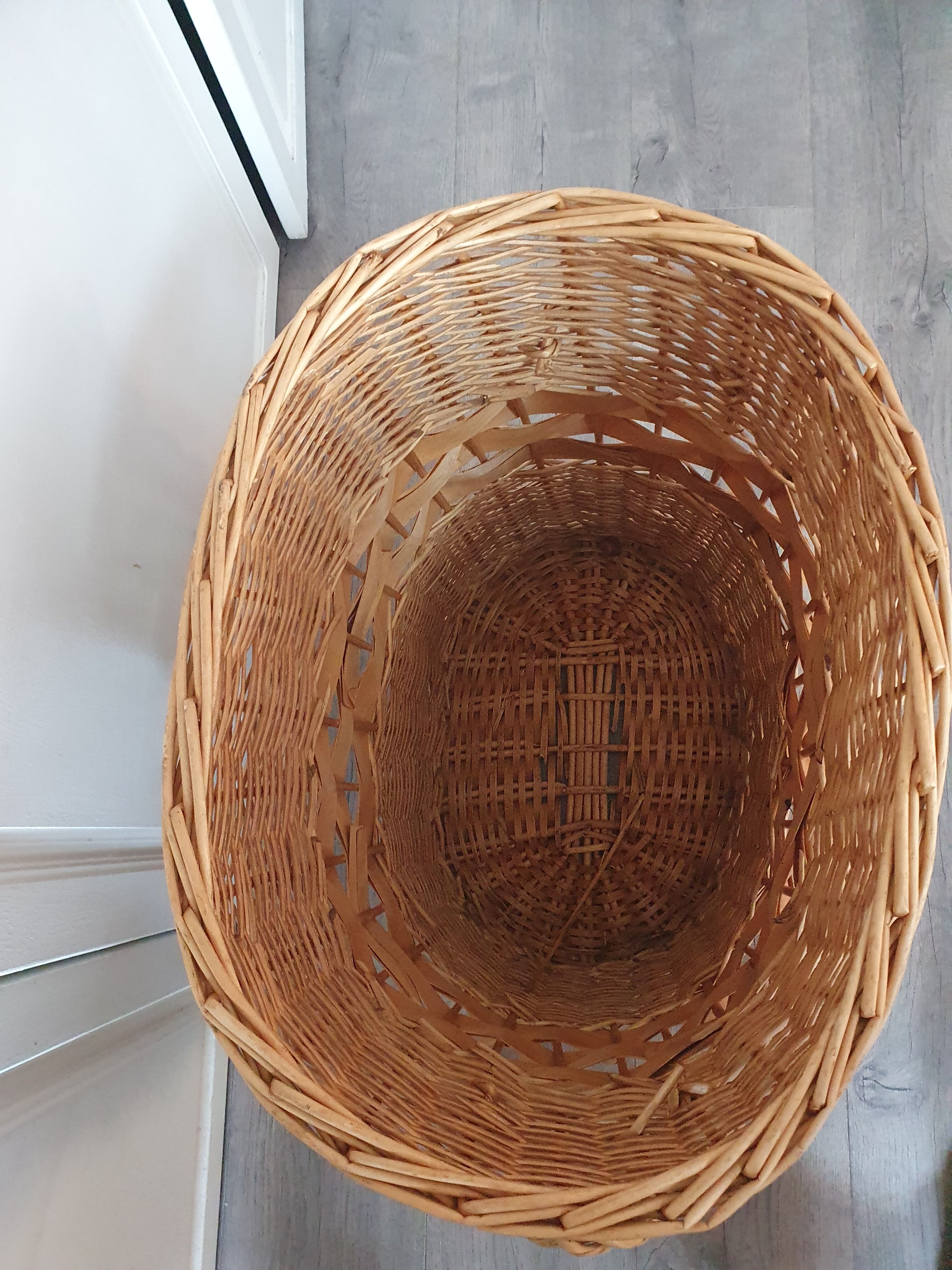 Rattan basket wicker woven