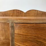 Veneer bedside table and handle flower art deco 30s