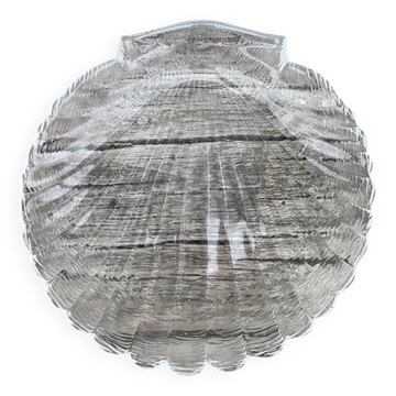 Vintage glass shell bowl