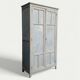 Armoire parisienne ancienne Luterma patine grise bleutée