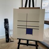 Piet Modrian (1872-1944), Composition with Blue, 1935, Copyright MondrianHoltzman Trust, Printed in Italy