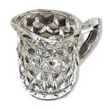 Pot à lait en verre moulé à pointe de diamant