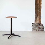Vintage low stool with star base and pagholz seat