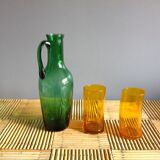 Pitcher and two glasses