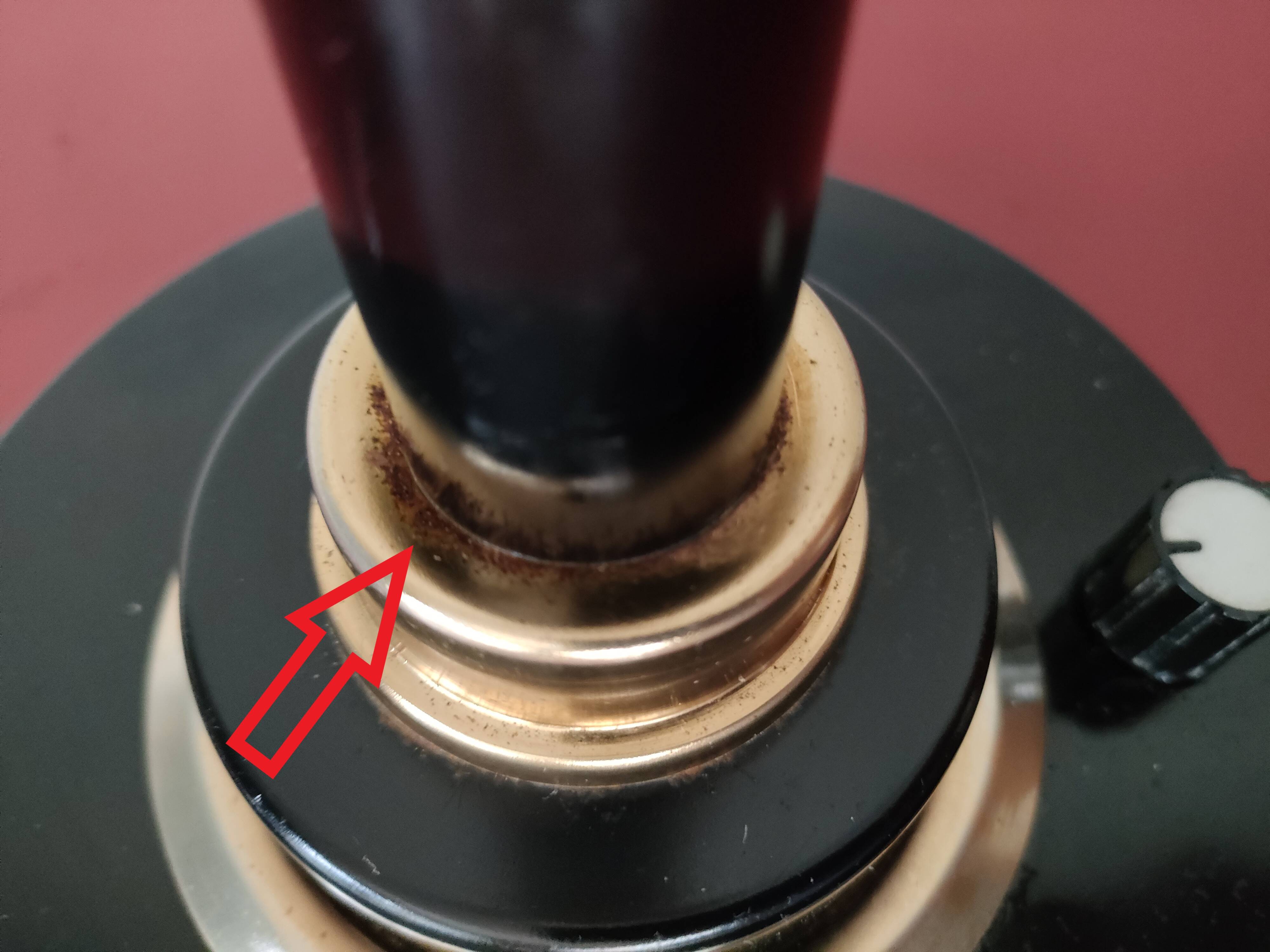 Lumi industrial metal lamp base - three lights - 1970s - Italy