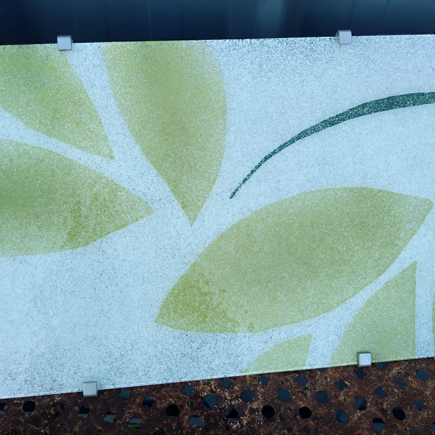 Pair of Gyllen glass wall lamps