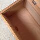 Banc coffre en bois et rotin vintage