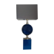 Lampe métal bleue Philippe Barbier