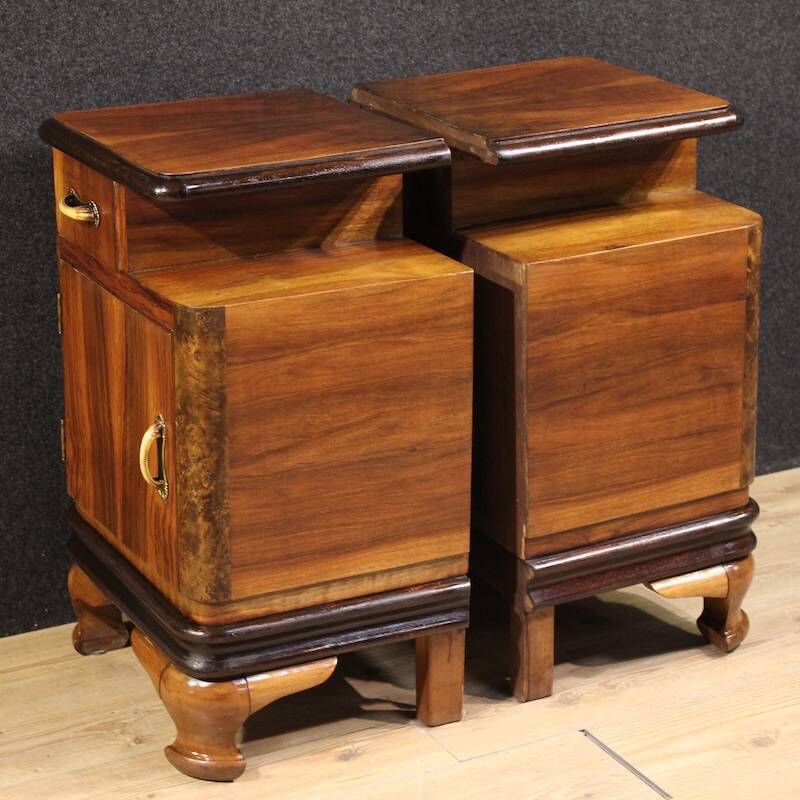 Pair of 20th-century Italian bedside tables