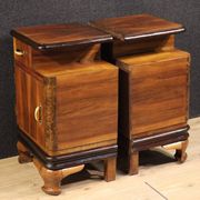 Paire de tables de chevet italiennes, 20e siècle