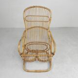 Bamboo armchair by Tito Agnoli, 1960s