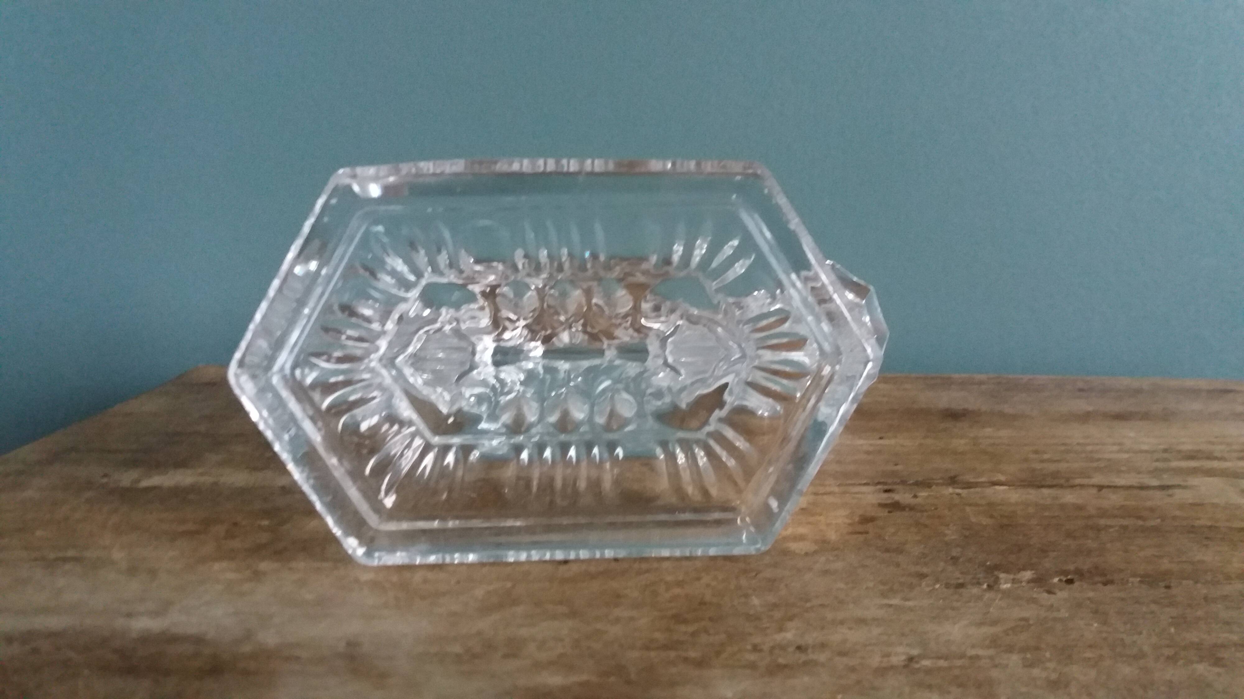 Art Deco chandelier/candlestick, Buder crystal, 1930