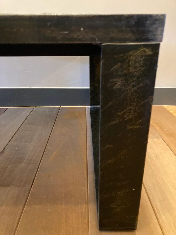 Table basse vintage en ardoise