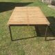 Wood and iron coffee table